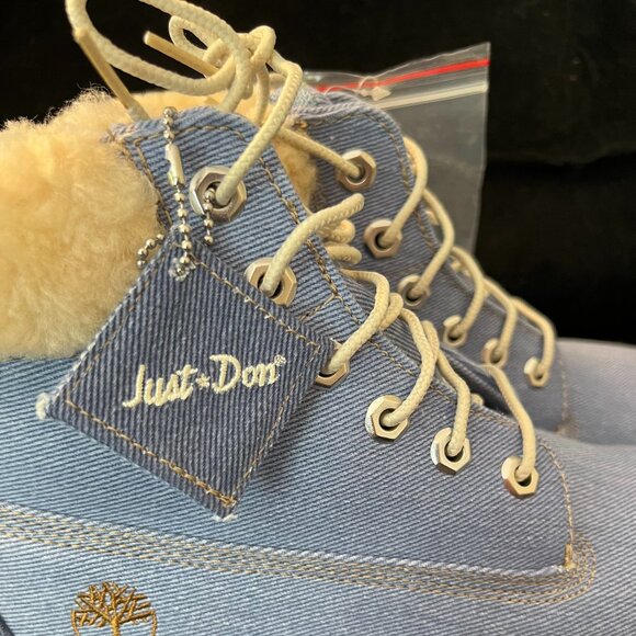 Timberland x Just Don Denim Boots NIB M 7 W 9.5 EU 40 From 2018 - Picture 1 of 10